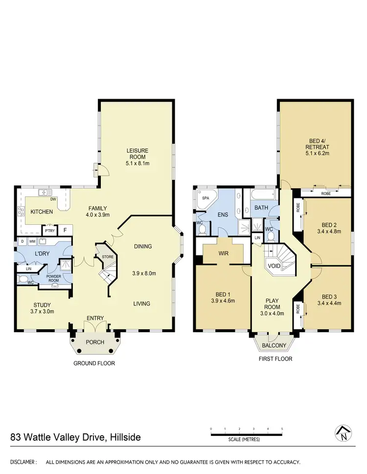 Floorplan of Homely house listing, 83 Wattle Valley Drive, Hillside VIC 3037