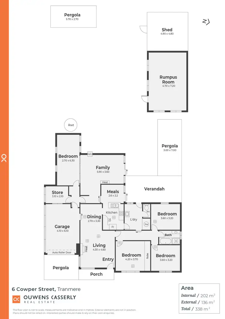 Floorplan of Homely house listing, 6 Cowper Street, Tranmere SA 5073