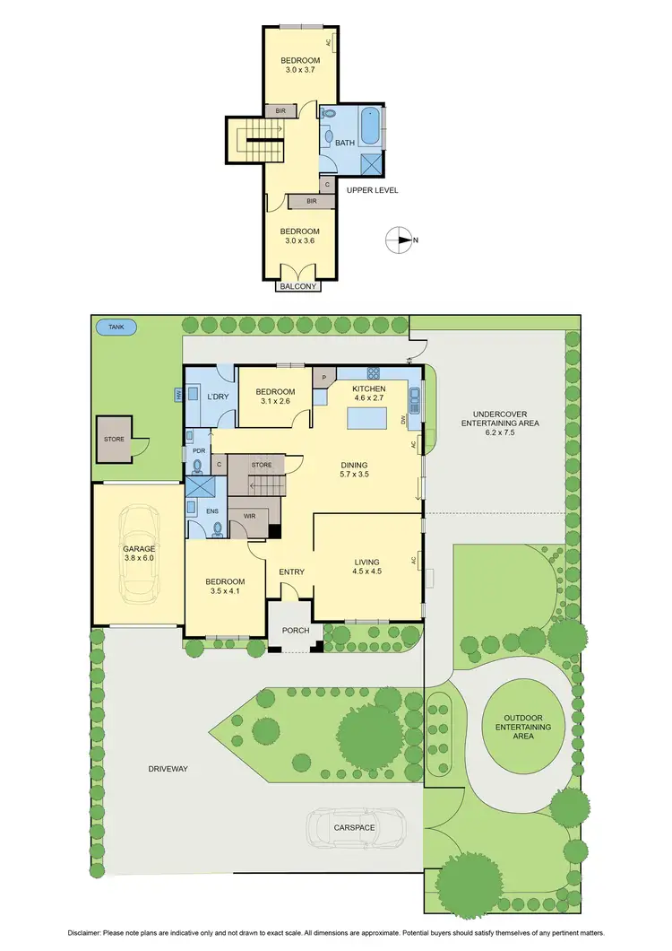 Floorplan of Homely townhouse listing, 2/54 Goode Street, Gisborne VIC 3437