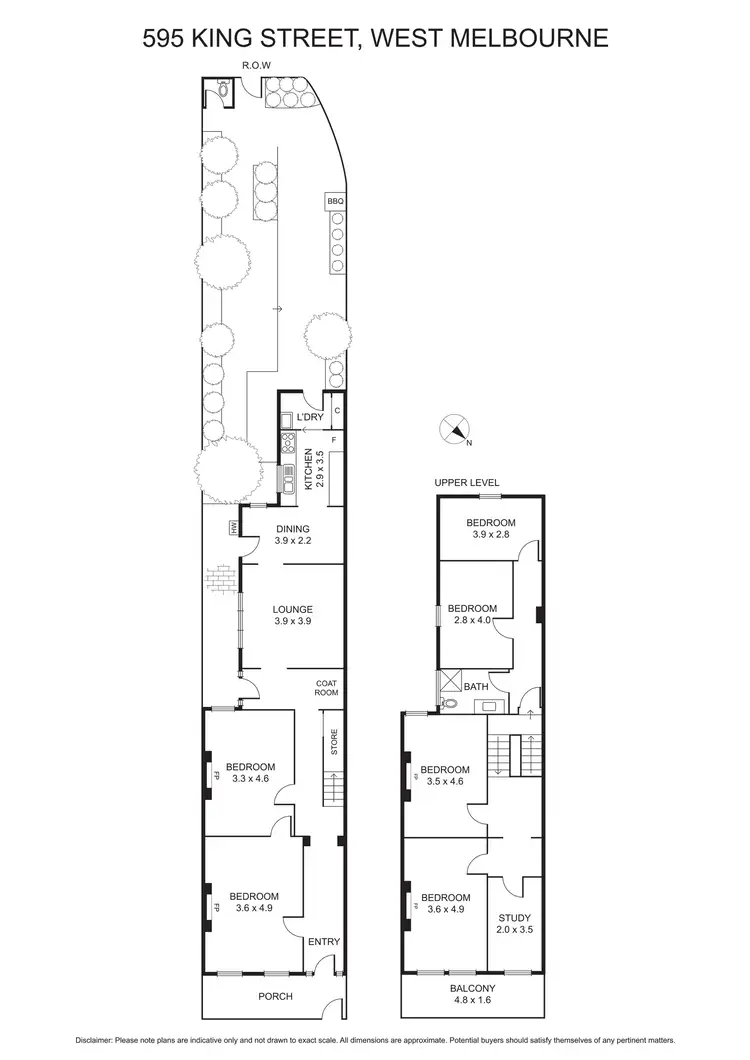 Floorplan of Homely terrace listing, 595 King Street, West Melbourne VIC 3003