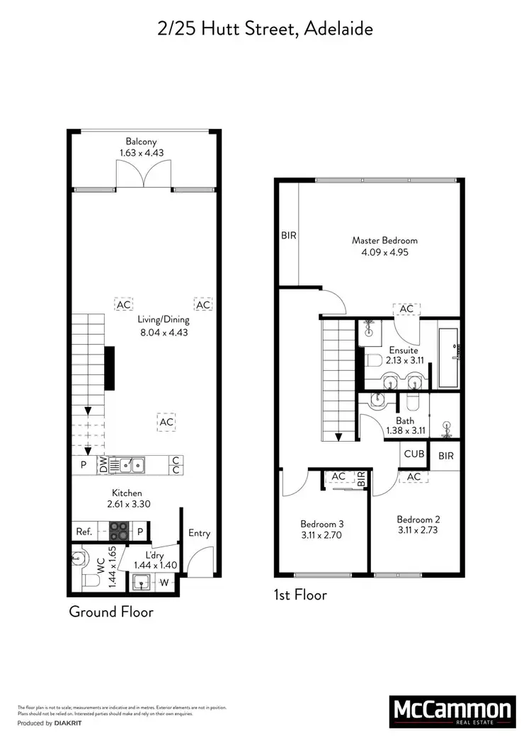 Floorplan of Homely apartment listing, 2/25 Hutt Street, Adelaide SA 5000