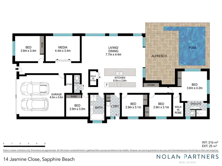 Floorplan of Homely house listing, 14 Jasmine Close, Sapphire Beach NSW 2450