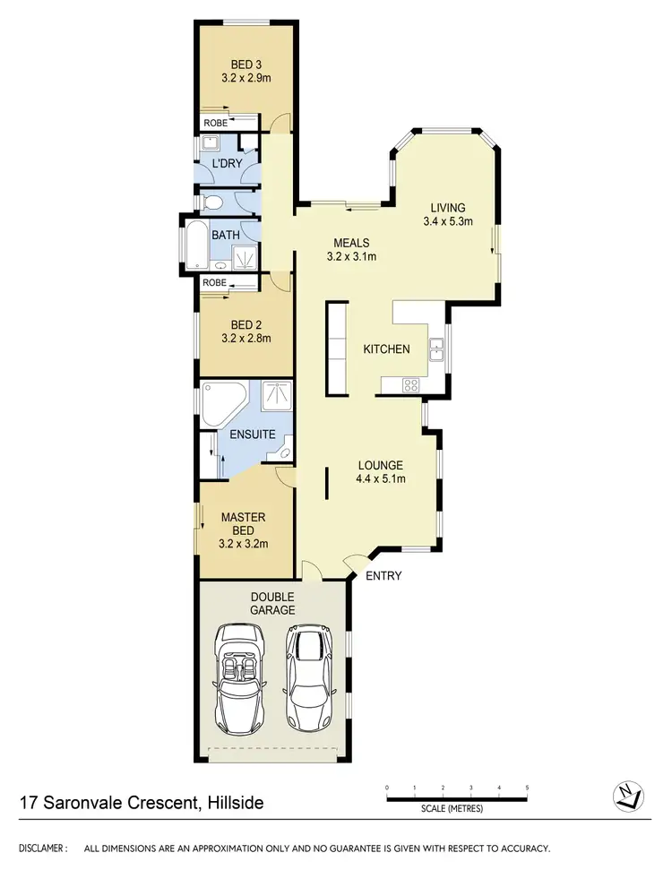 Floorplan of Homely house listing, 17 Saronvale Crescent, Hillside VIC 3037