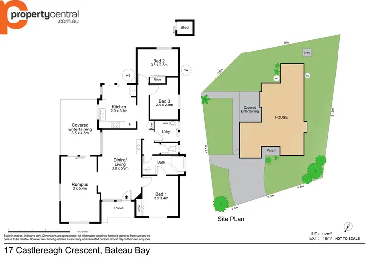 Floorplan of Homely house listing, 17 Castlereagh Crescent, Bateau Bay NSW 2261