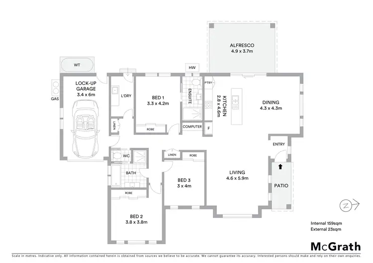 Floorplan of Homely house listing, 56 Lions Drive, Mudgee NSW 2850