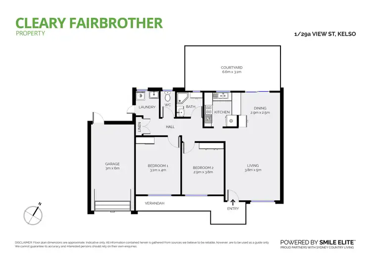 Floorplan of Homely unit listing, 1/29a View Street, Kelso NSW 2795