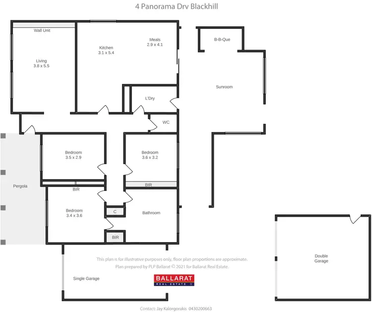 Floorplan of Homely house listing, 4 Panorama Drive, Black Hill VIC 3350