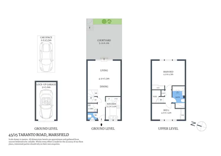 Floorplan of Homely townhouse listing, 45/25 Taranto Road, Marsfield NSW 2122