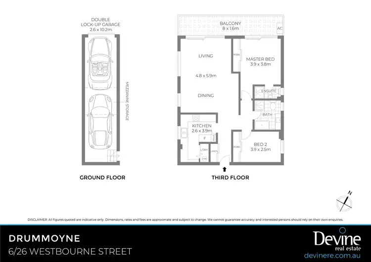Floorplan of Homely apartment listing, 6/26 Westbourne Street, Drummoyne NSW 2047