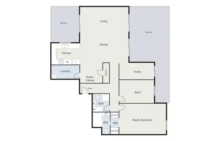 Floorplan of Homely unit listing, 58/14 National Circuit, Barton ACT 2600