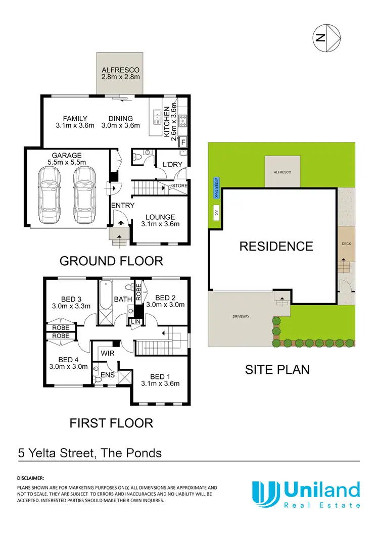 Floorplan of Homely house listing, 5 Yelta Street, The Ponds NSW 2769
