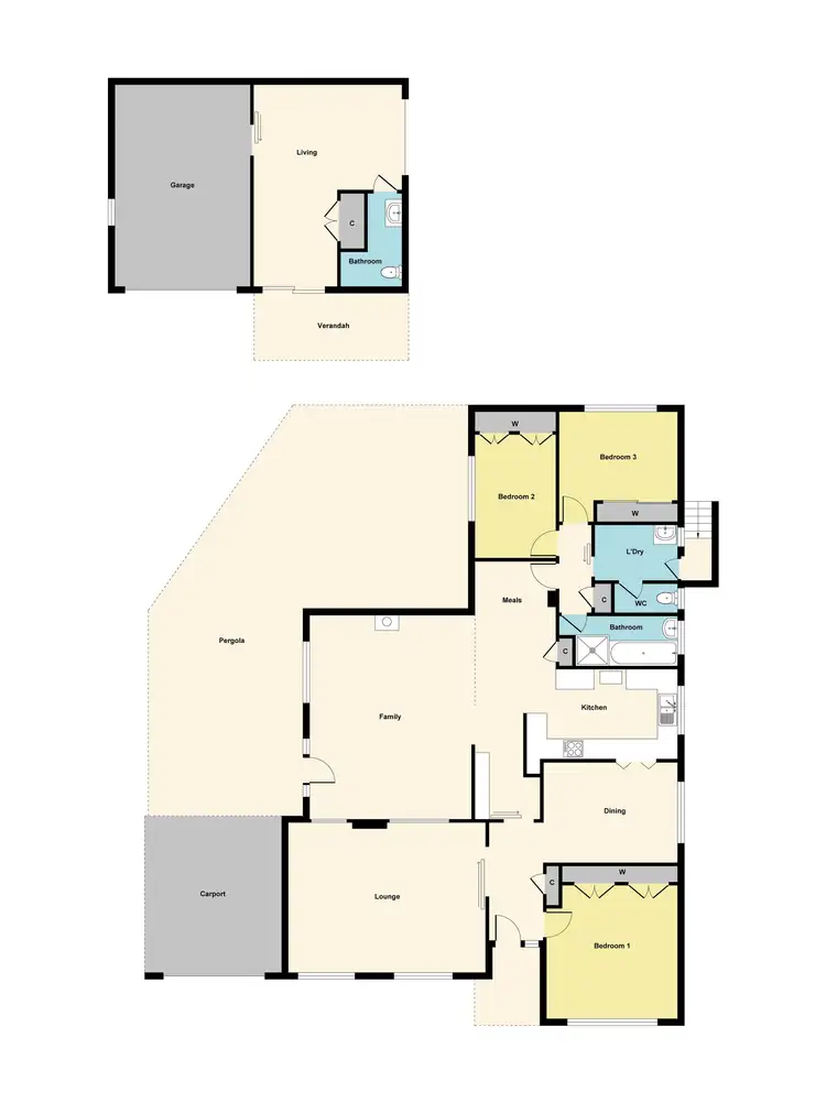 Floorplan of Homely house listing, 5 Victor Court, Maryborough VIC 3465
