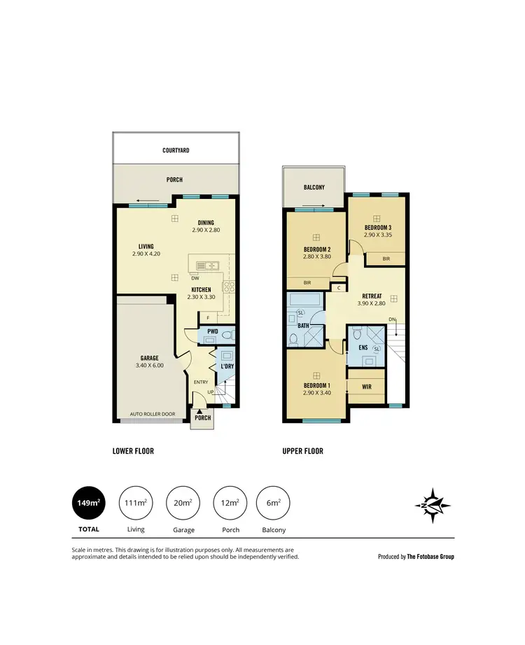 Floorplan of Homely townhouse listing, 10/82 Le Hunte Avenue, Prospect SA 5082