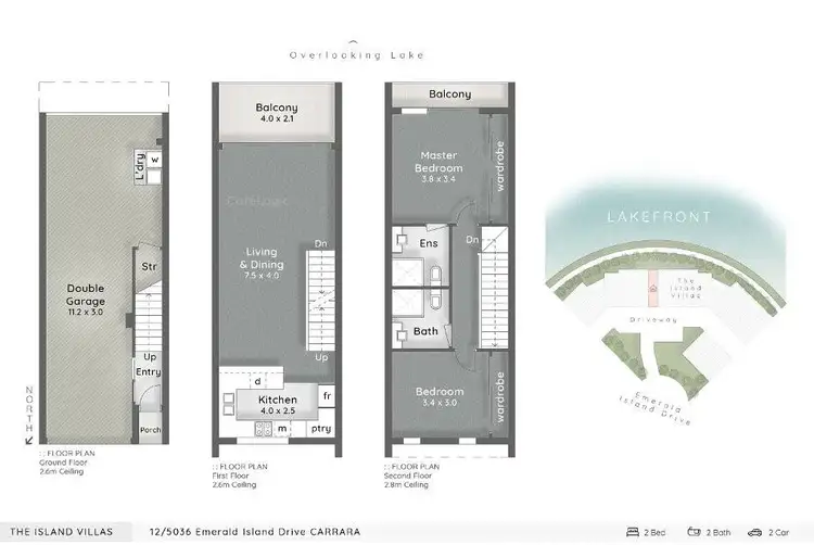 Floorplan of Homely unit listing, 12/5036 Emerald Island Drive, Carrara QLD 4211