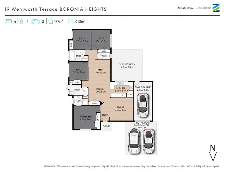 Floorplan of Homely house listing, 19 Wentworth Terrace, Boronia Heights QLD 4124