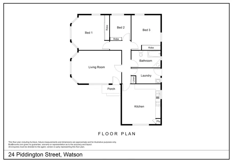 Floorplan of Homely house listing, 24 Piddington Street, Watson ACT 2602