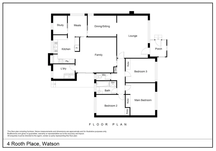Floorplan of Homely house listing, 4 Rooth Place, Watson ACT 2602