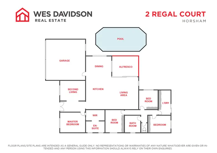 Floorplan of Homely house listing, 2 Regal Court, Horsham VIC 3400