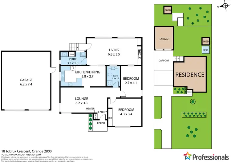 Floorplan of Homely house listing, 18 Tobruk Crescent, Orange NSW 2800