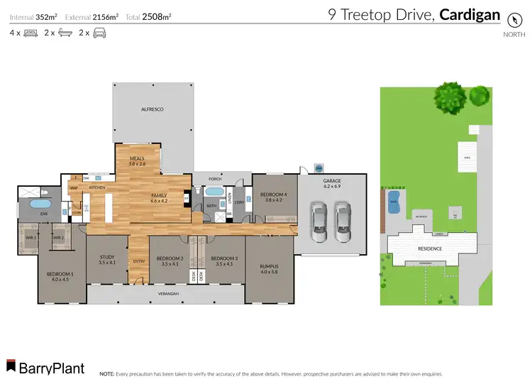 Floorplan of Homely house listing, 9 Treetop Drive, Cardigan VIC 3352