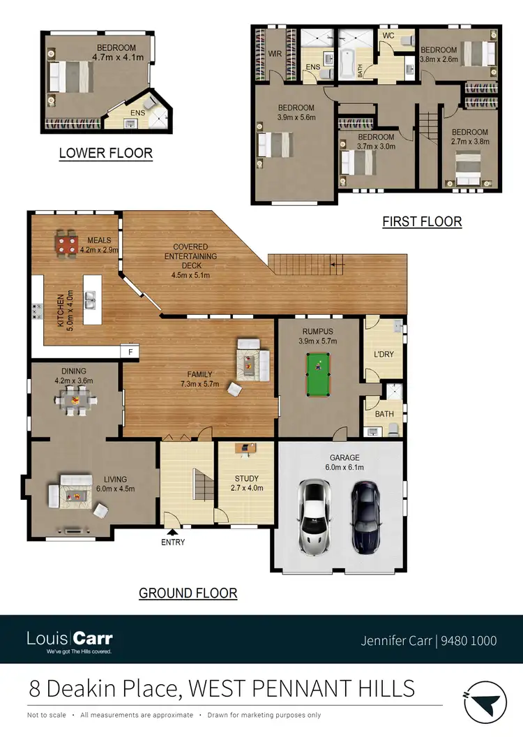 Floorplan of Homely house listing, 8 Deakin Place, West Pennant Hills NSW 2125