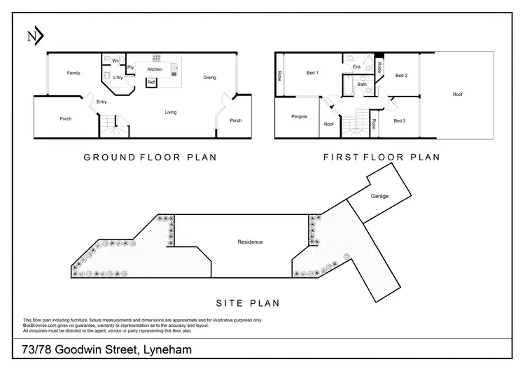 Floorplan of Homely townhouse listing, 73/78 Goodwin Place, Lyneham ACT 2602