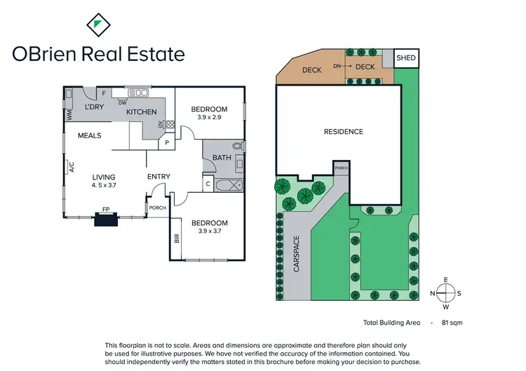 Floorplan of Homely townhouse listing, 1/88 Middleton Street, Highett VIC 3190