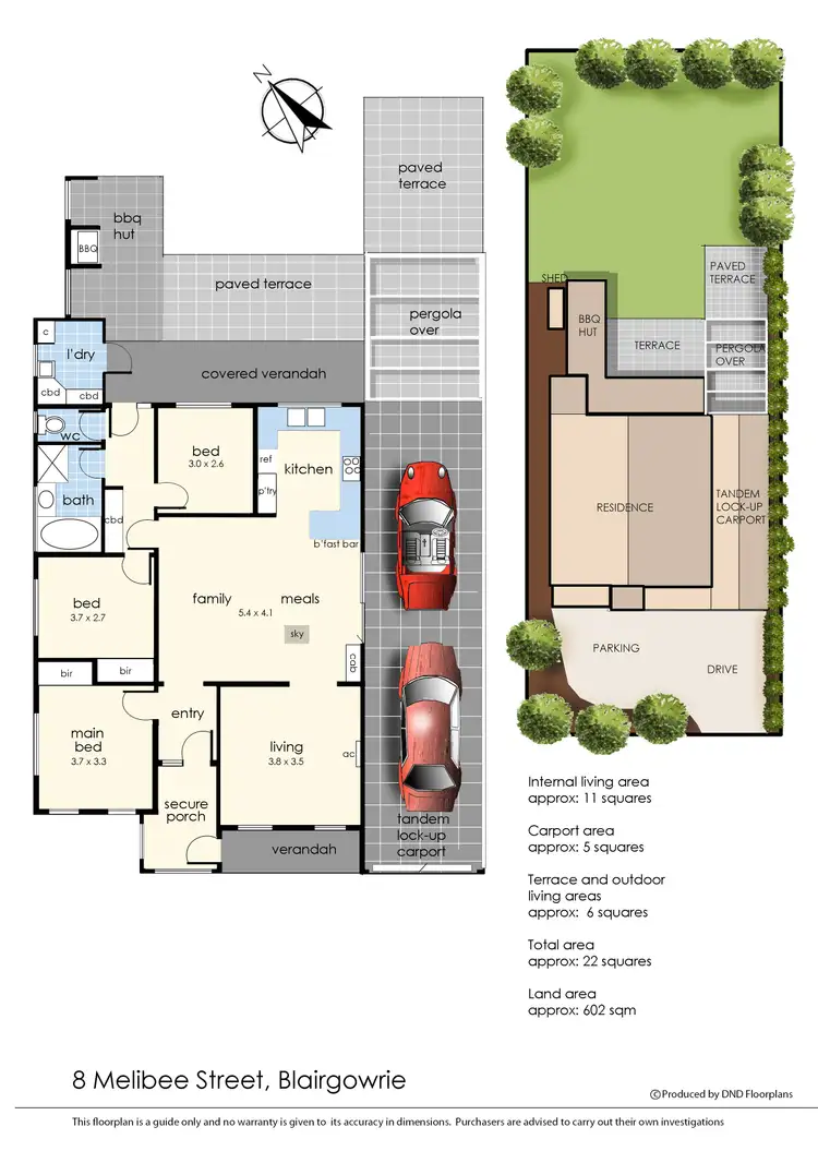 Floorplan of Homely house listing, 8 Melibee Street, Blairgowrie VIC 3942