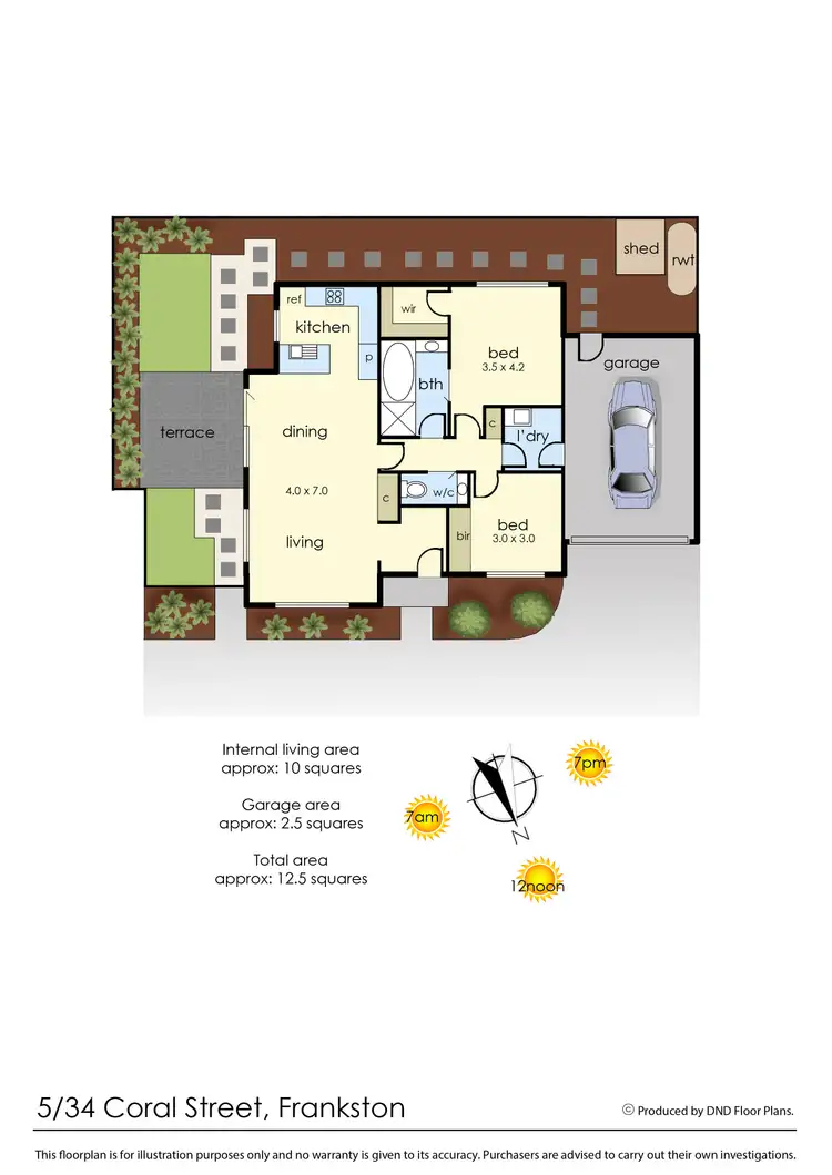 Floorplan of Homely unit listing, 5/34 Coral Street, Frankston VIC 3199