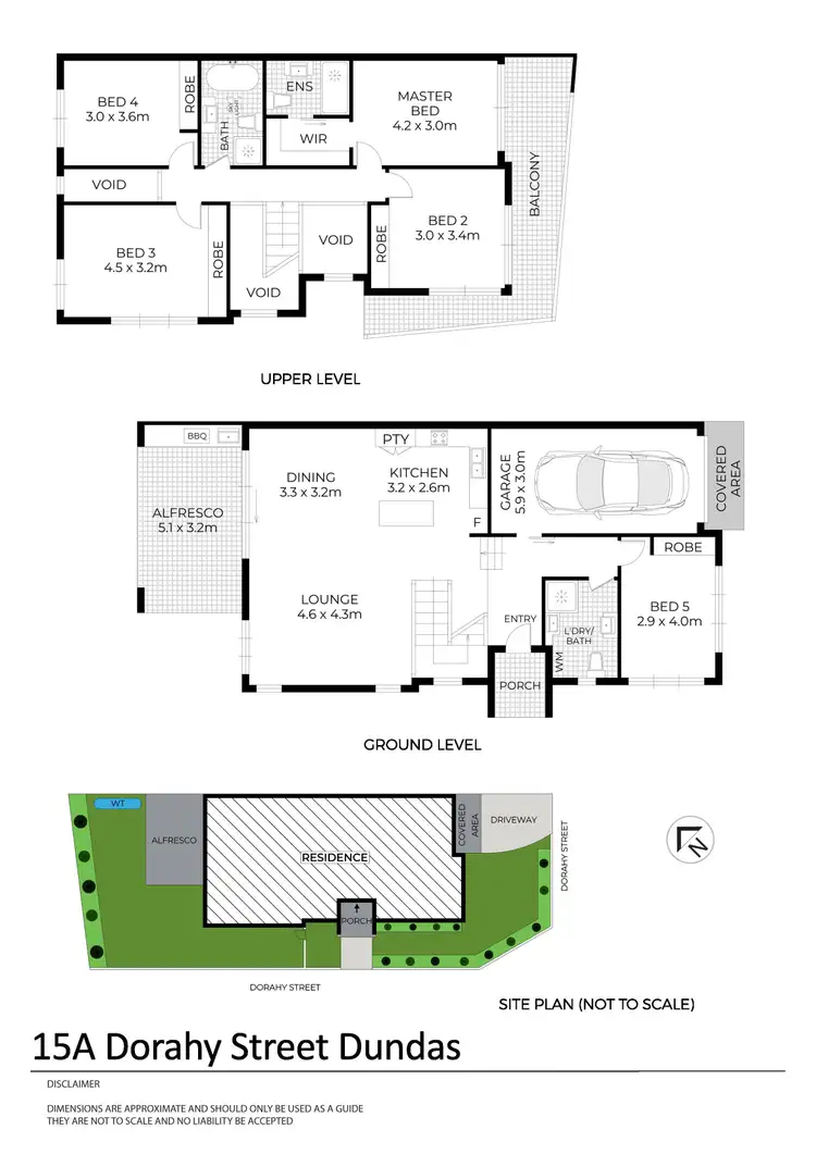 Floorplan of Homely semi-detached listing, 15A Dorahy Street, Dundas NSW 2117