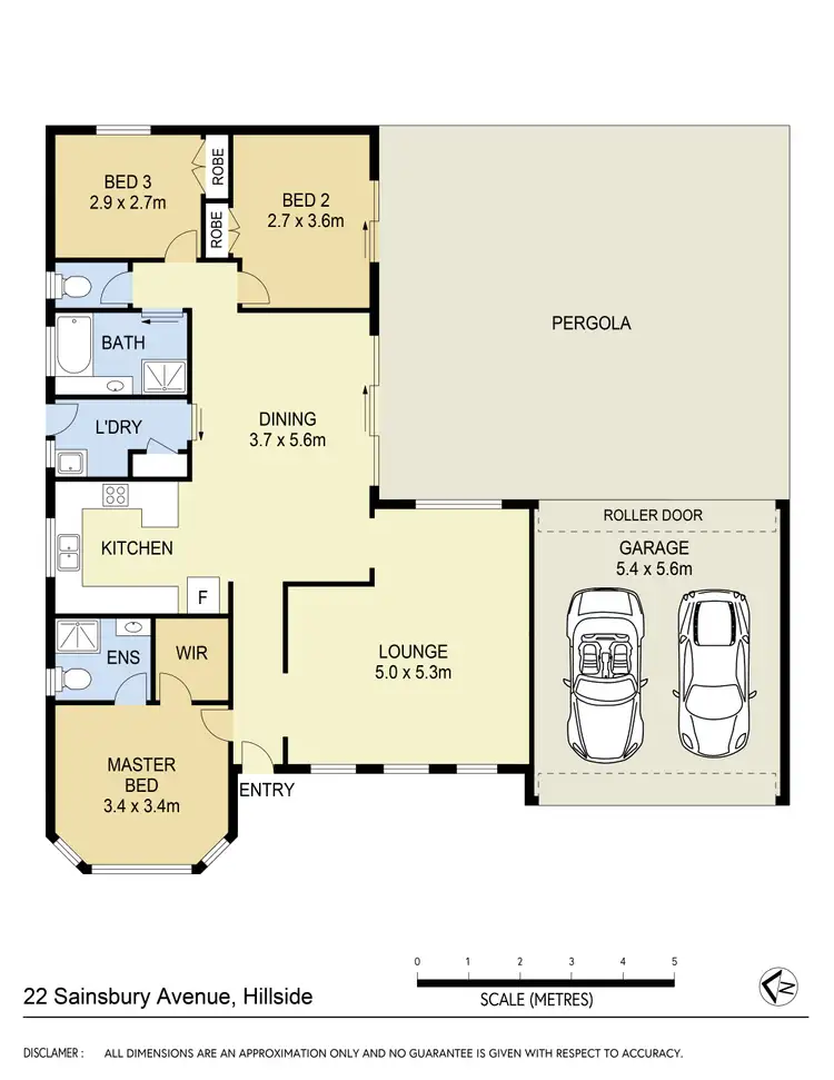 Floorplan of Homely house listing, 22 Sainsbury Avenue, Hillside VIC 3037