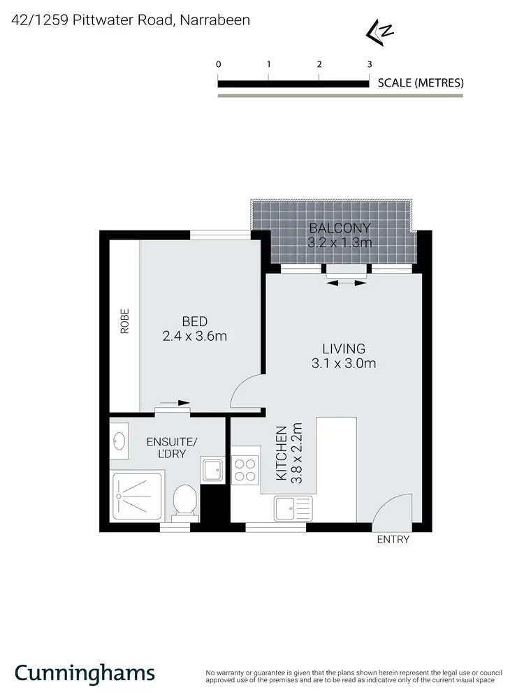 Floorplan of Homely apartment listing, 42/1259 Pittwater Road, Narrabeen NSW 2101