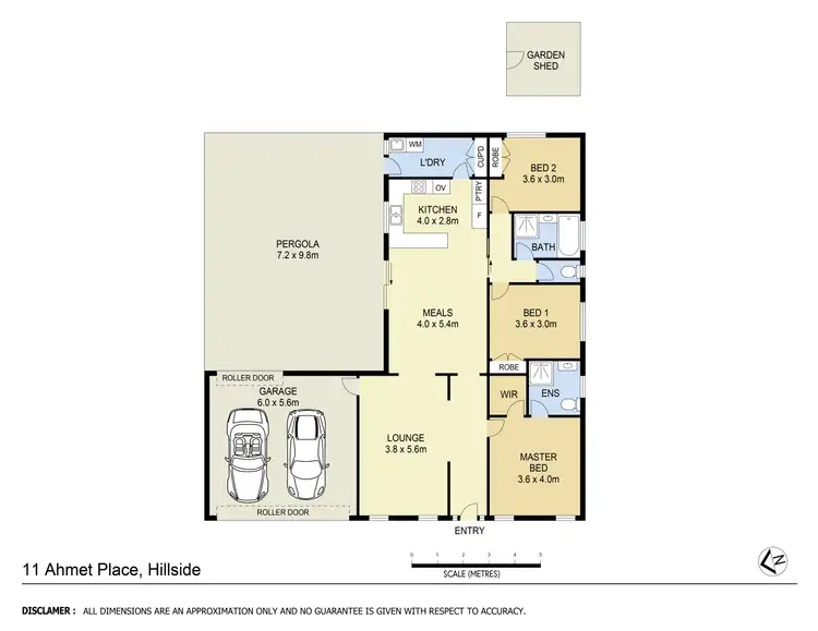 Floorplan of Homely house listing, 11 Ahmet Place, Hillside VIC 3037