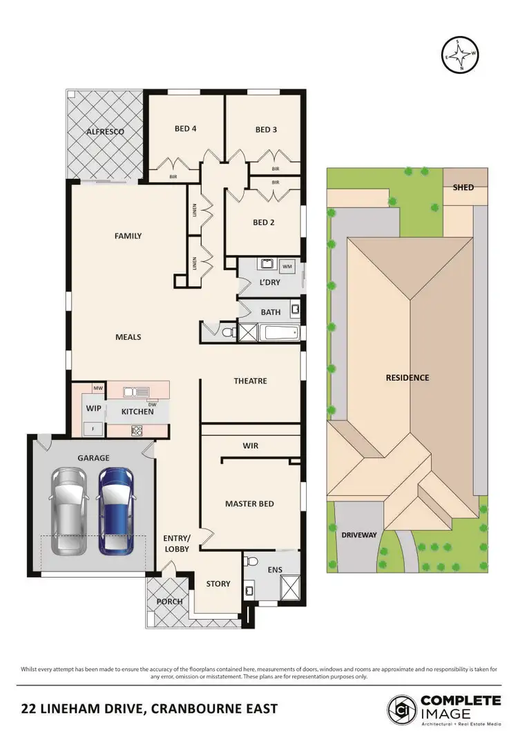 Floorplan of Homely house listing, 22 Lineham Drive, Cranbourne East VIC 3977