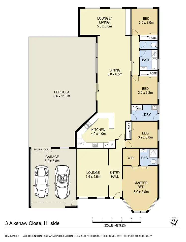 Floorplan of Homely house listing, 3 Aikshaw Close, Hillside VIC 3037