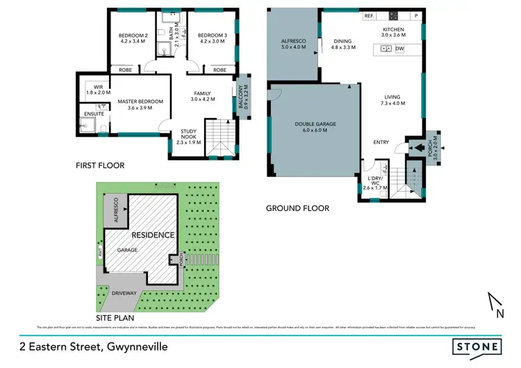 Floorplan of Homely townhouse listing, 2 Eastern Street, Gwynneville NSW 2500