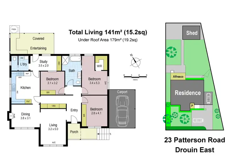 Floorplan of Homely house listing, 23 Paterson Street, Drouin East VIC 3818