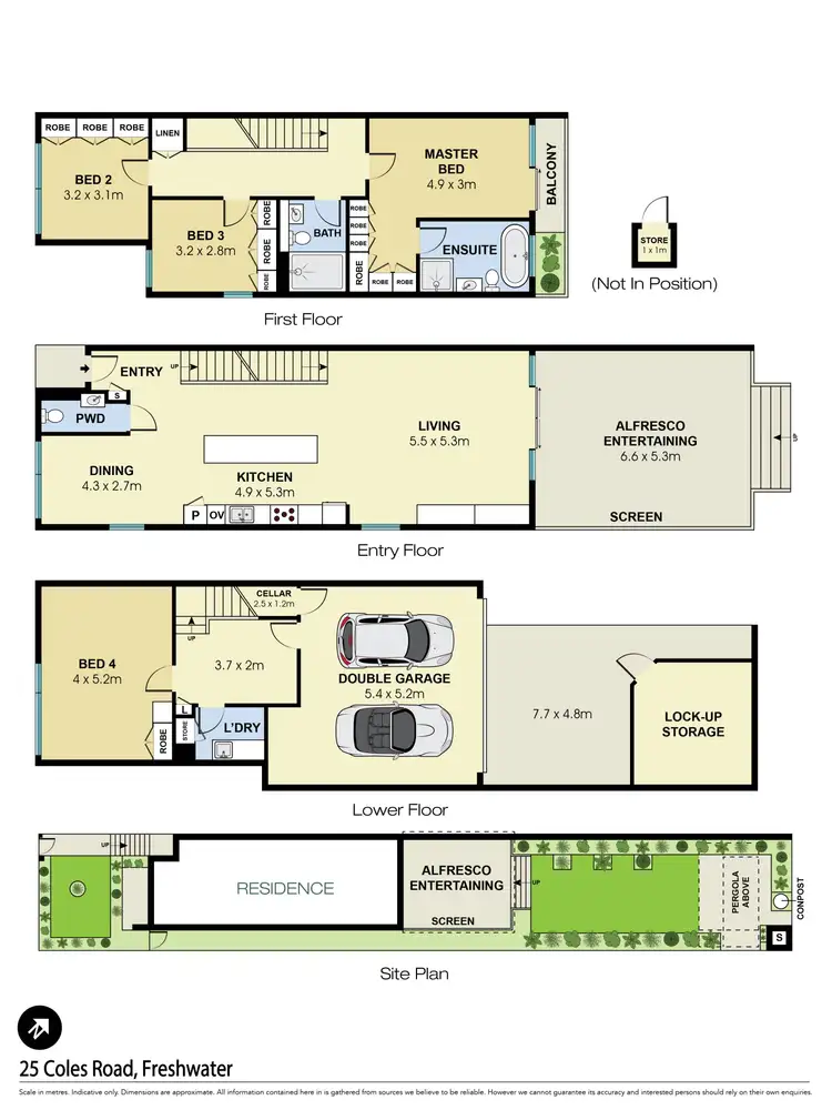 Floorplan of Homely house listing, 25 Coles Road, Freshwater NSW 2096