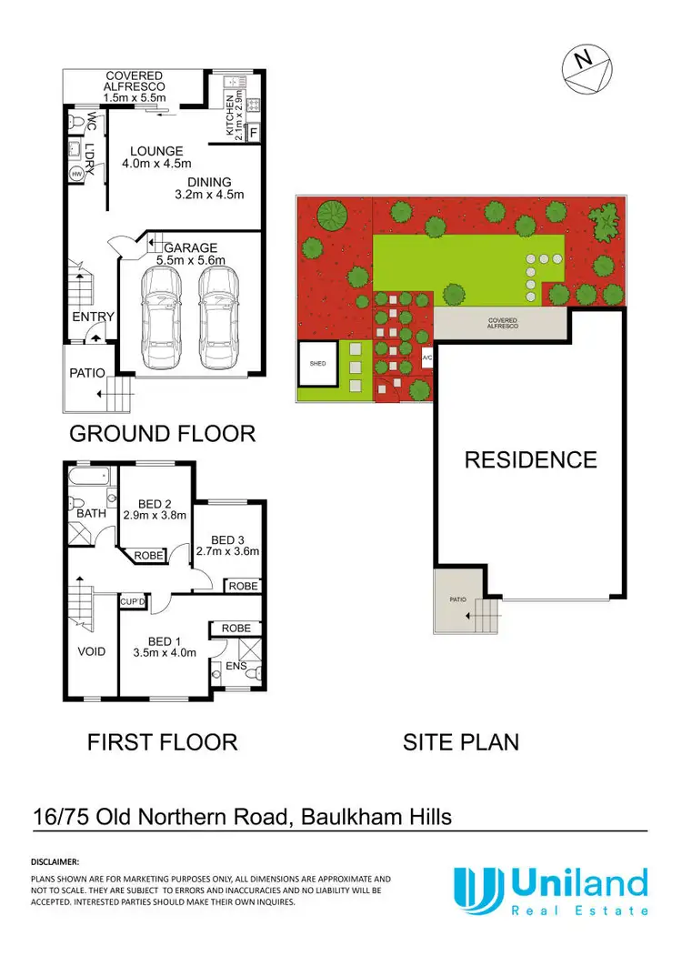 Floorplan of Homely townhouse listing, 16/75 Old Northern Road, Baulkham Hills NSW 2153