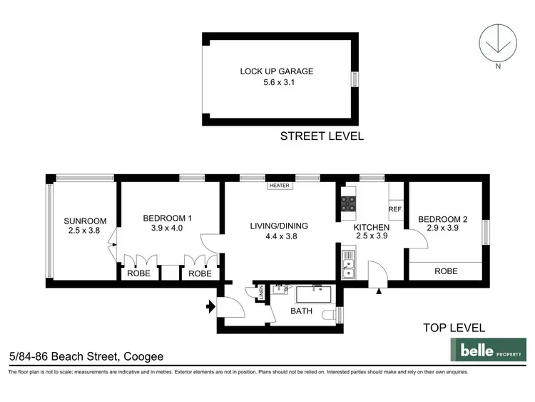 Floorplan of Homely apartment listing, 5/84-86 Beach Street, Coogee NSW 2034