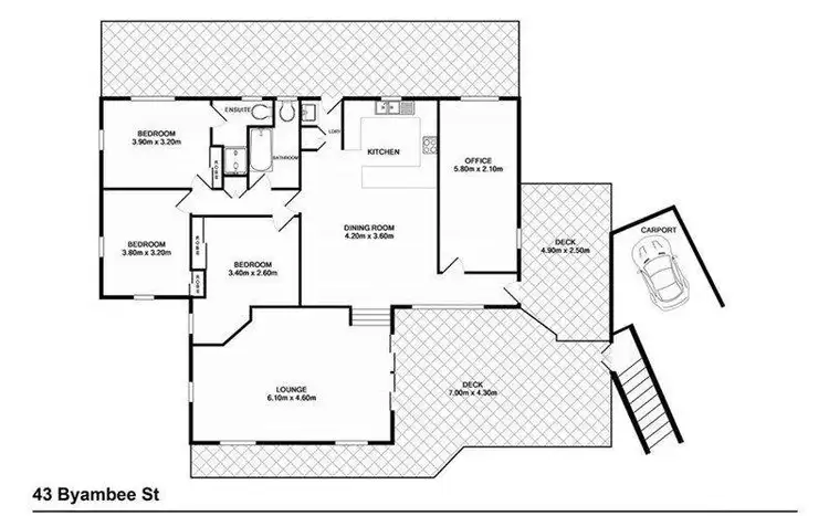 Floorplan of Homely house listing, 43 Byambee Street, Kenmore QLD 4069