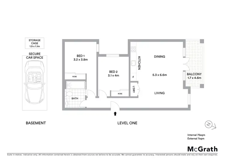 Floorplan of Homely apartment listing, 15/135 Brighton Road, Elwood VIC 3184