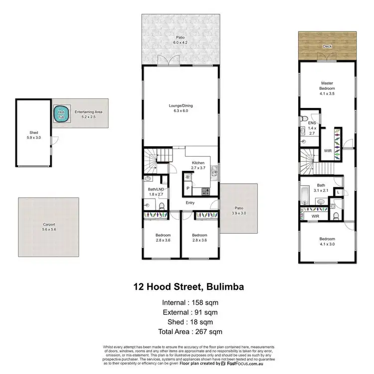 Floorplan of Homely house listing, 12 Hood Street, Bulimba QLD 4171