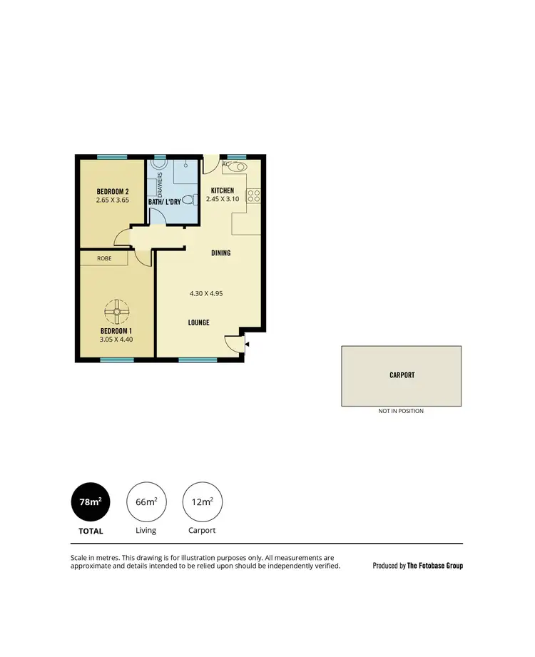 Floorplan of Homely unit listing, 3/23 Anderson Avenue, Glenelg North SA 5045