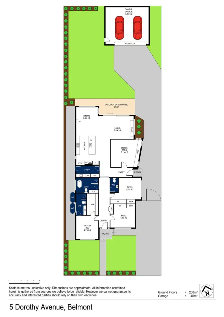 Floorplan of Homely house listing, 5 Dorothy Avenue, Belmont VIC 3216
