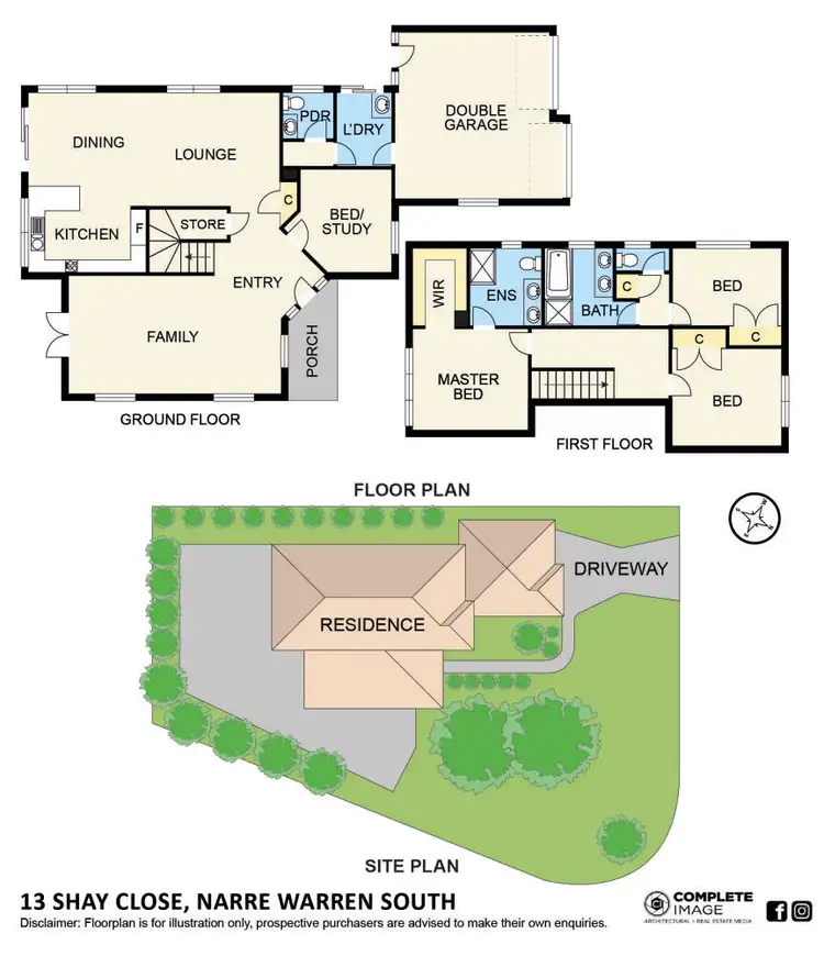 Floorplan of Homely house listing, 13 Shay Close, Narre Warren South VIC 3805