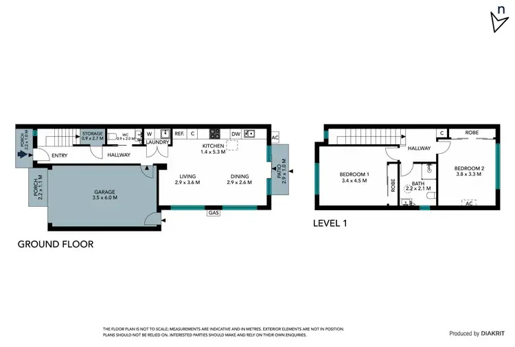 Floorplan of Homely townhouse listing, 5/153 Tesselaar Road, Epping VIC 3076