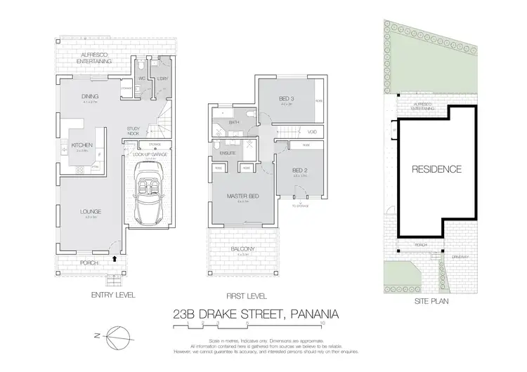 Floorplan of Homely semi-detached listing, 23B Drake Street, Panania NSW 2213