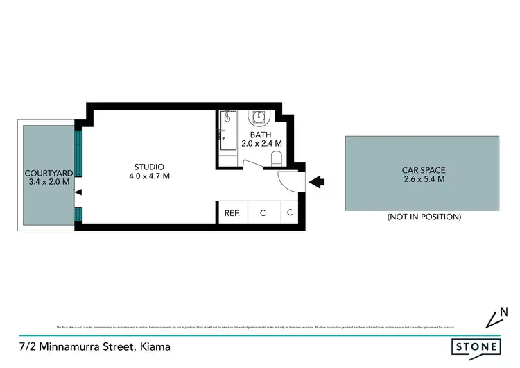 Floorplan of Homely apartment listing, 7/2 Minnamurra Street, Kiama NSW 2533