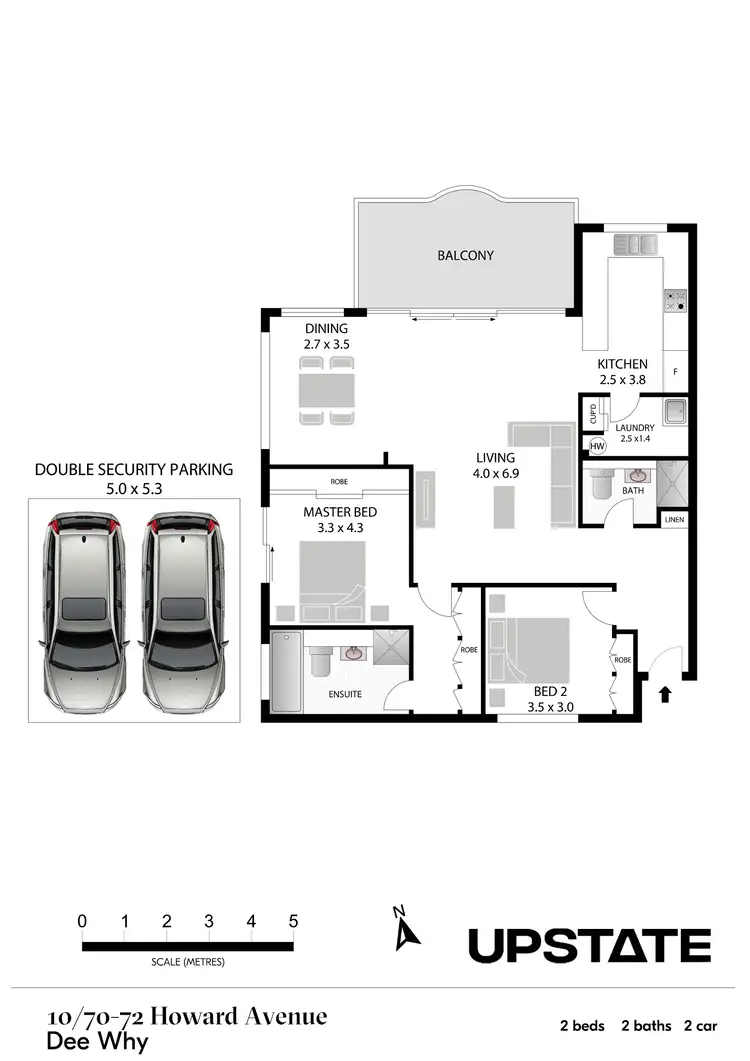 Floorplan of Homely unit listing, 10/70-72 Howard Avenue, Dee Why NSW 2099